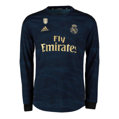 Long Sleeve 19-20 Real Madrid Away Soccer Jersey Shirt