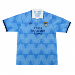 Retro 89-91 Lazio Home Soccer Jersey Shirt