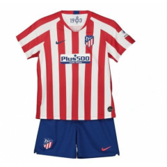 Children 19-20 Atletico Madrid Home Soccer Kit (Shirt + Shorts)