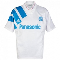 Retro Marseilles 91-92 Home Retro Soccer Jersey Shirt