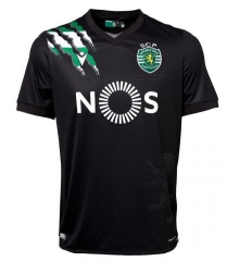 20-21 Sporting Lisbon Black Away Soccer Jersey Shirt