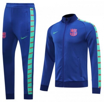 20-21 Barcelona Blue High Neck Training Jacket and Pants