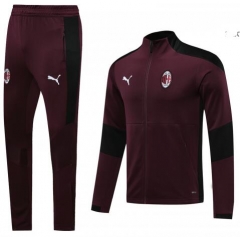 20-21 AC Milan Red Black Training Jacket and Pants