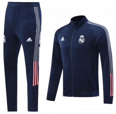 20-21 Real Madrid Navy Training Jacket and Pants