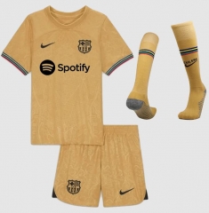 Children 22-23 Barcelona Away Soccer Full Kits