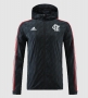 22-23 Flamengo Black White Windbreaker Jacket