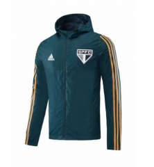20-21 Sao Paulo FC Green Windbreaker Jacket