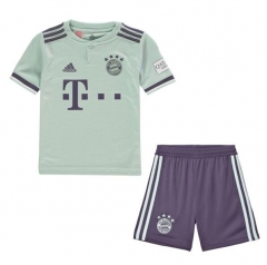 18-19 Bayern Munich Away Children Soccer Jersey Kit Shirt + Shorts