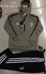 18-19 Children Juventus Apricot Hoodie Training Suit