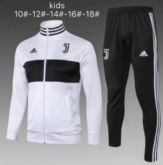 18-19 Children Juventus White Training Suit