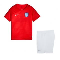 England 2018 World Cup Away Children Soccer Kit Shirt And Shorts