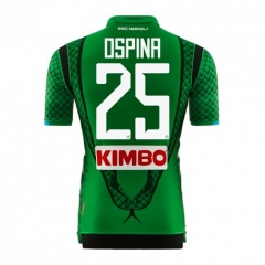 18-19 Napoli OSPINA 25 Green Goalkeeper Soccer Jersey Shirt