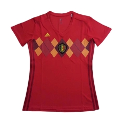 Women Belgium 2018 World Cup Home Soccer Jersey Shirt