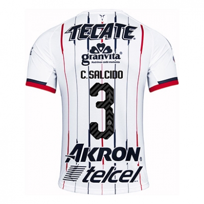 18-19 Deportivo Guadalajara Chivas C Salcido 3 Away Soccer Jersey Shirt