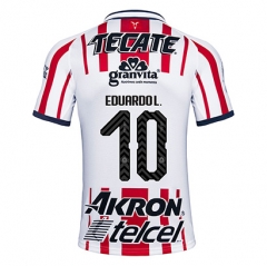 18-19 Deportivo Guadalajara Chivas Eduardo L 10 Home Soccer Jersey Shirt
