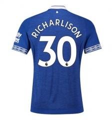 18-19 Everton Richarlison 30 Home Soccer Jersey Shirt