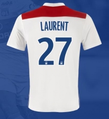 18-19 Olympique Lyonnais LAURENT 27 Home Soccer Jersey Shirt