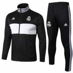 18-19 Real Madrid Black Training Suit (Jacket+Trouser)
