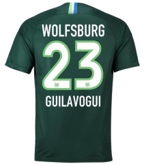 18-19 VfL Wolfsburg GUILAVOGUI 23 Home Soccer Jersey Shirt