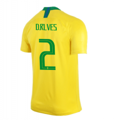 Brazil 2018 World Cup Home D.Rlves Soccer Jersey Shirt