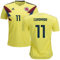 Colombia 2018 World Cup JUAN GUILLERMO 11 Home Soccer Jersey Shirt