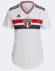 Women 22-23 Sao Paulo FC Home Soccer Jersey Kit