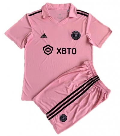 Children 22-23 Inter Miami Kit Home Soccer Uniforms