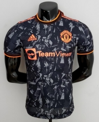 Player Version Shirt 2022-23 Manchester United Kit Black Special Soccer Jersey