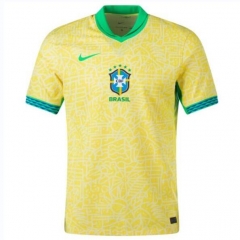 Player Version 2024 Copa America Brazil Home Soccer Jersey Shirt