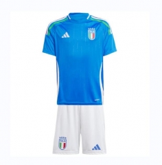 Children 2024 Euro Cup Italy Home Soccer Kits