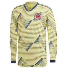 Colombia 2019 Copa America Long Sleeve Home Soccer Jersey Shirt