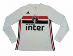 19-20 Sao Paulo FC Long Sleeve Home Soccer Jersey Shirt