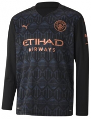 Long Sleeve 20-21 Manchester City Away Soccer Jersey Shirt