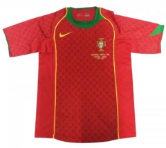Retro 2004 Portugal Home Soccer Jersey Shirt