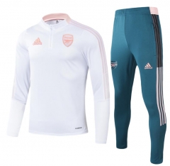 21-22 Arsenal White Training Sweat Shirt and Pants