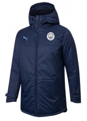 21-22 Manchester City Navy Long Winter Jacket