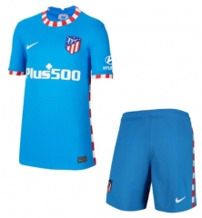 Children 21-22 Atletico Madrid Third Soccer Kits