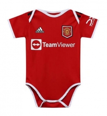 Little Kids 22-23 Manchester United Home Soccer Babysuit