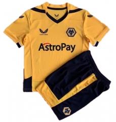 Children 22-23 Wolverhampton Wanderers Home Soccer Unfiroms