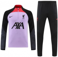 22-23 Liverpool Purple Training Sweatshirt and Pants