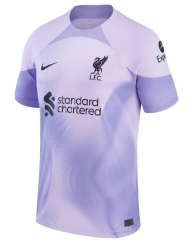 Player Version 22-23 Liverpool Purple Goalkeeper Soccer Jersey Shirt