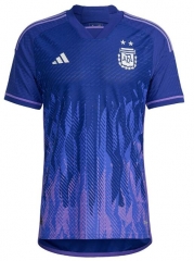 Player Version 2022 World Cup Argentina Away Soccer Jersey Shirt