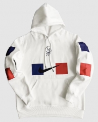 22-23 France White Hoodie Sweater