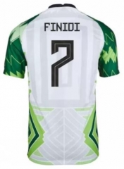FINIDI 7 2020 Nigeria Home Soccer Jersey Shirt