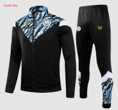 Children 21-22 Manchester City Black Jacket and Pants