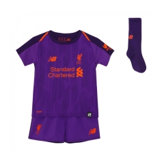 18-19 Liverpool Away Children Soccer Whole Kit Shirt + Shorts + Socks