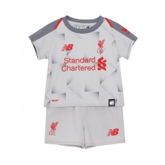 18-19 Liverpool Third Children Soccer Jersey Kit Shirt + Shorts