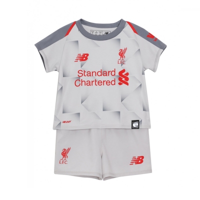 18-19 Liverpool Third Children Soccer Jersey Kit Shirt + Shorts