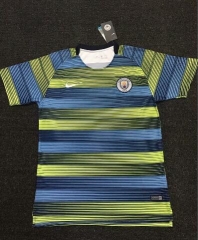 18-19 Manchester City Green Blue Training Shirt