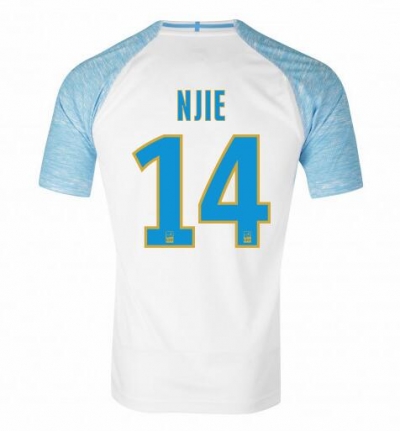 18-19 Olympique de Marseille NJIE 14 Home Soccer Jersey Shirt